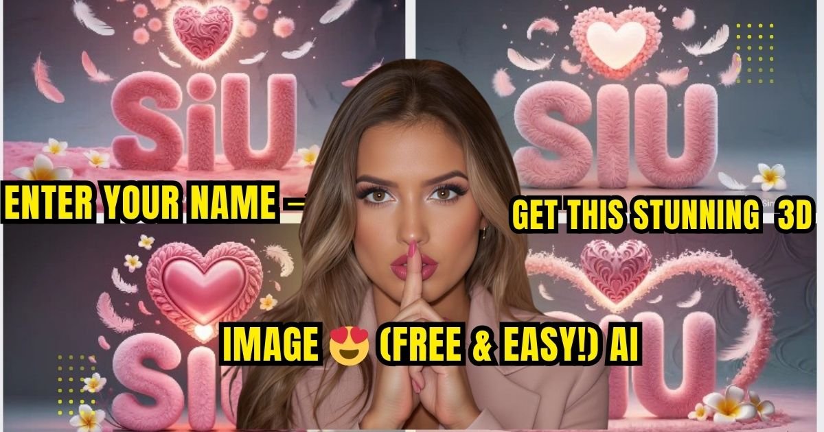 AI Creates Magical 3D Name Art in 10 Seconds – You Won’t Believe the Results!